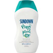 Protetor Solar Johnson & Johnson Sundown Praia e Piscina FPS 50 - 120ML