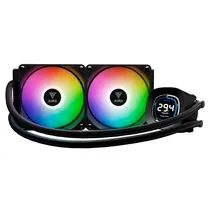 Cooler Water Gamdias Aura GL240 Digital Argb BLK Tela Digital