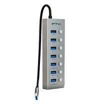 Hub USB FTX CT-HUBU7-Ag 7EN1 Ubs 3.0 5GBPS 1MT
