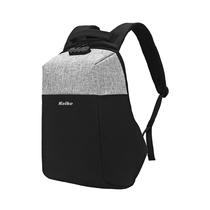 Mochila Notebook Kolke KVM-532 Con Candado Negro/Gris