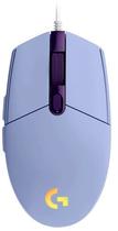 Mouse Gaming Logitech G203 com Fio 910-005852- Lilas