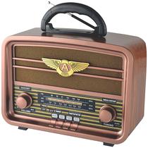 Radio Portatil Megastar RX939BT AM/FM - Marrom/Dourado