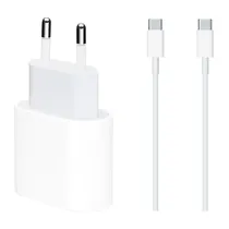 Carregador Apple MHJG3BZ/A 35W USB-C + Cabo para iPhone 15/16 - Branco