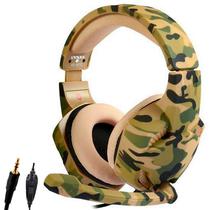 Fone para PC Satellite AE-366 Con Microfone Gamer Camuflado