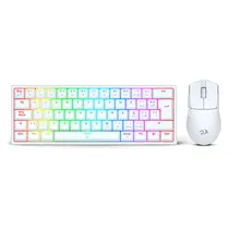 Kit Gamer Redragon S143W Teclado K617RGBW SP + Mouse M724