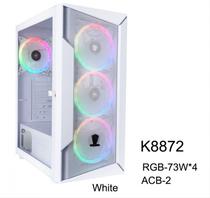 Gabinete Sate K8872 4 Fan Branco