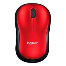 Mouse Logitech M185 Sem Fio Vermelho/Preto