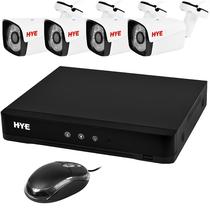 Kit CFTV Hye HYE-AH4404T de 8 Canais com 4 Cameras de 2.8 MM - Preto