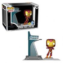 Funko Pop Marvel Avengers *Town* Tower & Iron Man Glow *Ex* 35