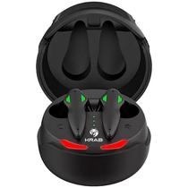 Fone de Ouvido Sem Fio Gaming Krab Helmet KBTGE20 com Bluetooth/Microfone - Preto/Vermelho