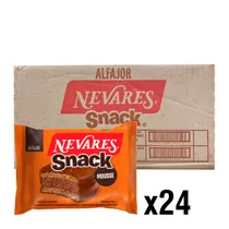 Alfajor Nevares Recheio Mousse Caixa com 24 Unidades