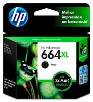 Cartucho de Tinta HP F6V31AL 664XL 8.5 ML Preto