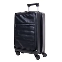 Mala Abs Amenews c/Couro Eco. 20" Preta