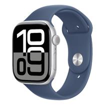 Apple Watch Series 10 de 46MM MWWL3LW/A GPS s/M - Caixa Aluminio Silver / Sport Band