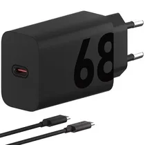 Carregador Motorola Turbo Power PG38C06298 USB-C de 68 Watts + Cabo USB-C
