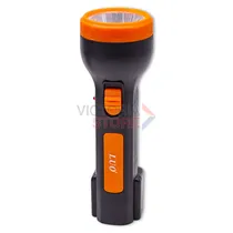 Lanterna LED Tatico Luo LU-316 Recarregável / 1W / 80M / 400MAH / 110-220V ~ 50/ 60HZ - Preto/ Laranja