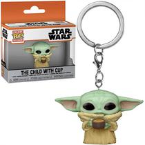 Funko Pop Keychain Star Wars Baby Yoda Child W/Cup 53042