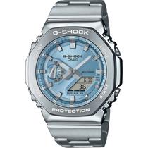 Relogio Casio G-Shock GM-2110D-2ADR Masculino Analogico/Digital - Silver/Light Blue