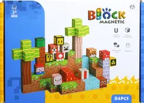 Cubos Magnéticos de Construção Block Magnetic Chuang Huang - CH1376 (84 Pçs)