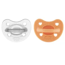 Chicco Nursery Chupete Physio Soft Luxe 6M+ 2 PCS Orange Detalles En El Producto 6-16M Naranja
