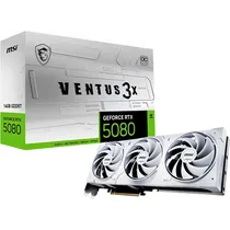 Placa de Vídeo MSI Geforce RTX 5080 Ventus 3X Oc Edition 16 GB GDDR7 - Branco (912-V531-202)