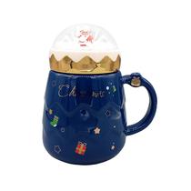 Taza Navidena Azul 6.6X14CM 500ML