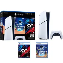 Console Sony Playstation 5 Digital Slim CFI-2015B 4K 1 TB + Gran Turismo 7 + Astrobot - Branco