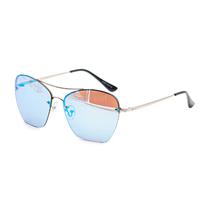 Oculos de Sol Quattrocento de Rosa 880282 - Prata/Azul