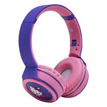 Fone de Ouvido Sem Fio MA-10 Hello Kitty Wireless Headphone com Bluetooth / FM - Roxo/Rosa