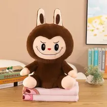 Boneco Pelucia Labubu Grande com Manta