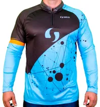 Camiseta Sunflex DRY-Fit UV50+ Masculino - Azul