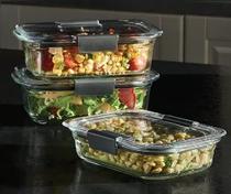 Rubbermaid Set Contenedor Brillance Glass Set Vidrio s/C