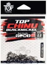 Anzol Top Fishing Chinu Black Nickel 0.8 com 50 PCS