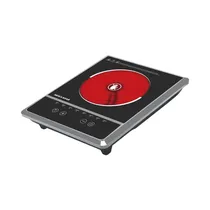 Cocina Eléctrica Infrarroja Mega Star ER60B 1 Hornalla 220V Negro - Plata