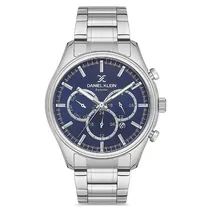 Relogio Analógico Masculino Daniel Klein DK.1.12673-3 Exclusive Gents / Pulseira de Aço Inoxidável - Prata
