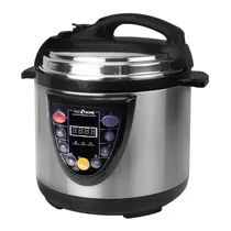Panela de Pressão Elétrica Free Home FR-P204 - 1000W - 6L - 220V - Prata e Preto