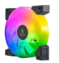 Cooler Fan de Gabinete Azza Hurricane III FNAZ-12DRGB3-011, RGB 3-Pinos/PWM 4-Pinos, 120MM, Preto