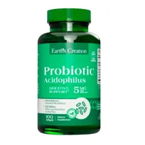Earth’s Creation Probiotic Acidophilus 100 Millions 100 Cápsulas