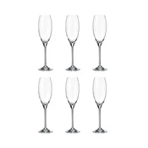 Set de Copas para Champán Bohemia Carduelis 290ML 6 Piezas