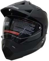 Capacete para Moto Jiekai JK-802 Matt Black - (Dark Visor)