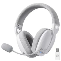 Fone Gamer Redragon H878WG Skuld Pro / Wireless - Branco / Cinza