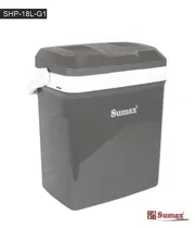Sumax Heladera Electrica SHP-18L-G1 Portatil 12V/Bivolt Gris Oscuro