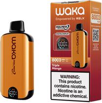 Vaper Descartavel Waka Sopro 3% Nicotina 8000 Puffs - Triple Mango