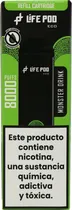 Vape Descartável Life Pod - Monster Drink - 8000 Puffs