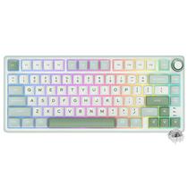 Teclado Gamer Mecanico Royal Kludge RKR75 USB / RGB / Silver / Ingles - SKY Cyan