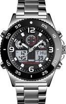Relogio Skmei 1538 Silver/Black - Masculino
