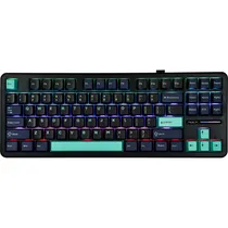 Teclado Gamer Mecânico Aula F87 Pro 80% RGB Sem Fio Switch Graywood V4 - Preto (Inglês)