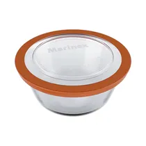 Cuenco de Vidrio Marinex Con Tapa GD1.6312.01-1N 600ML
