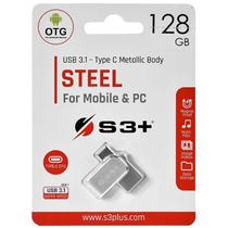 S3+ Pendrive 128GB Steel Otg S3PD3104128AL-R USB-C/USB Silver