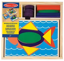Blocos com Padrões para Principiantes Melissa & Doug 10528 35 Peças